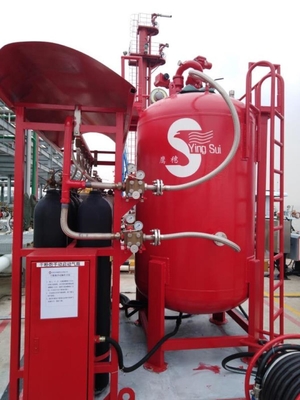 Marine & Land 500kg-3000kg Dry Powder Extinguish System Movable or Fixed Design Supercharging Time